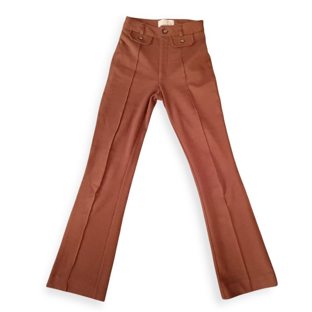 EVERLANE Stretch Ponte Trousers Flare Leg 00